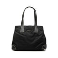 Prada Saffiano Trimmed Tessuto Shopper Tote