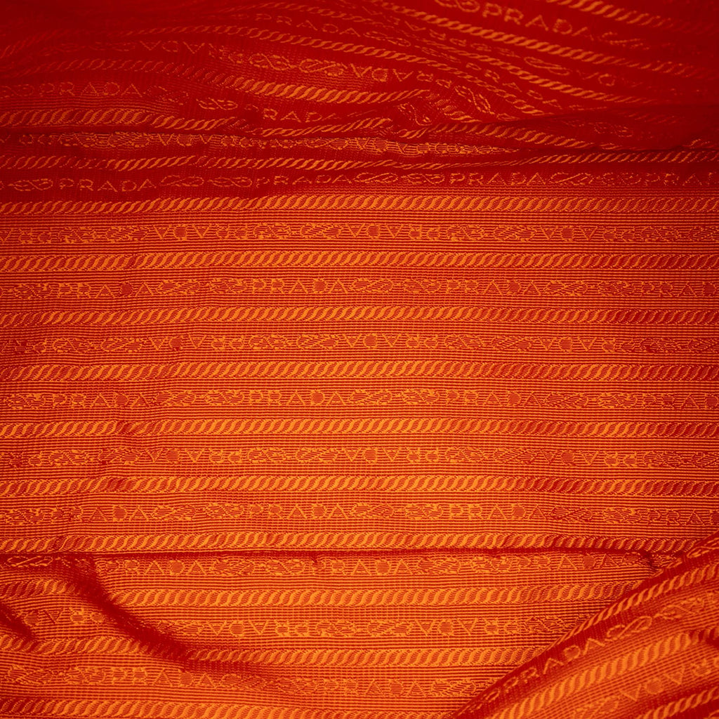 Prada Saffiano Trimmed Tessuto Tote