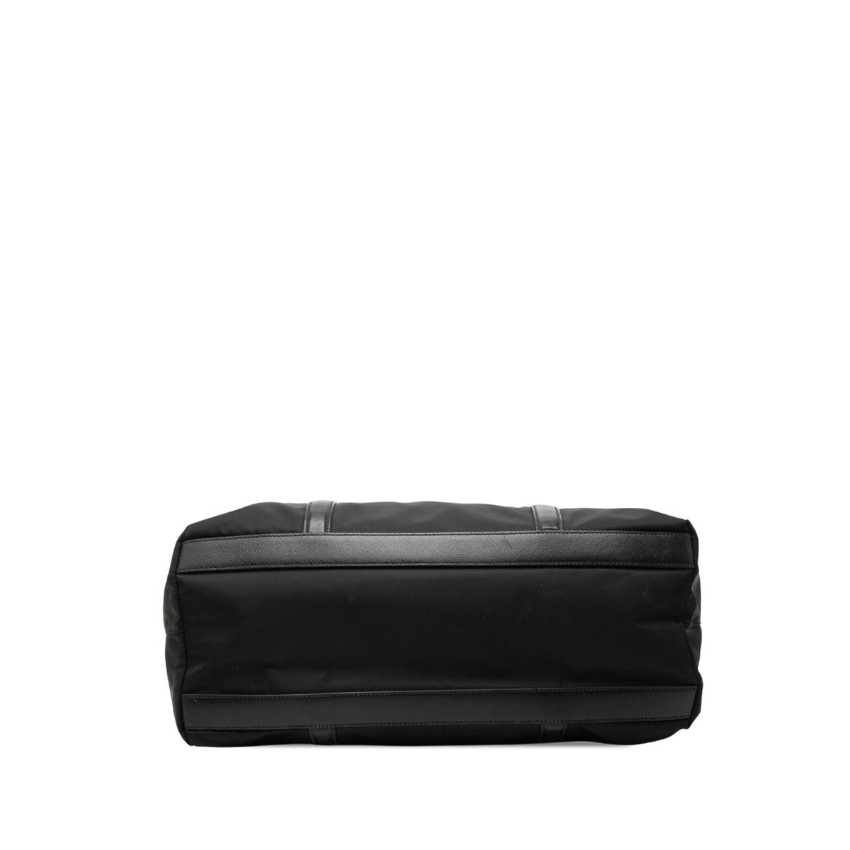 Prada Saffiano Trimmed Tessuto Tote