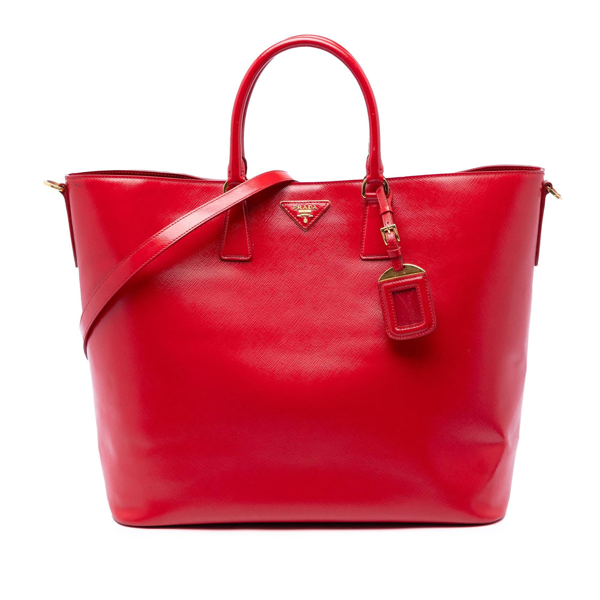 Prada Saffiano Vernice Convertible Tote