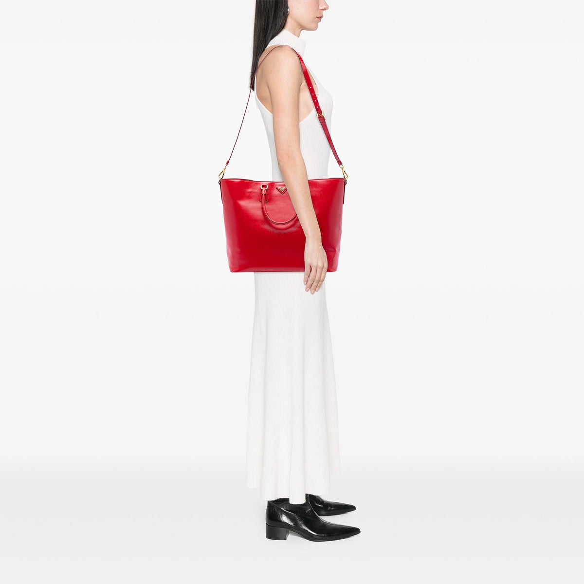 Prada Saffiano Vernice Convertible Tote