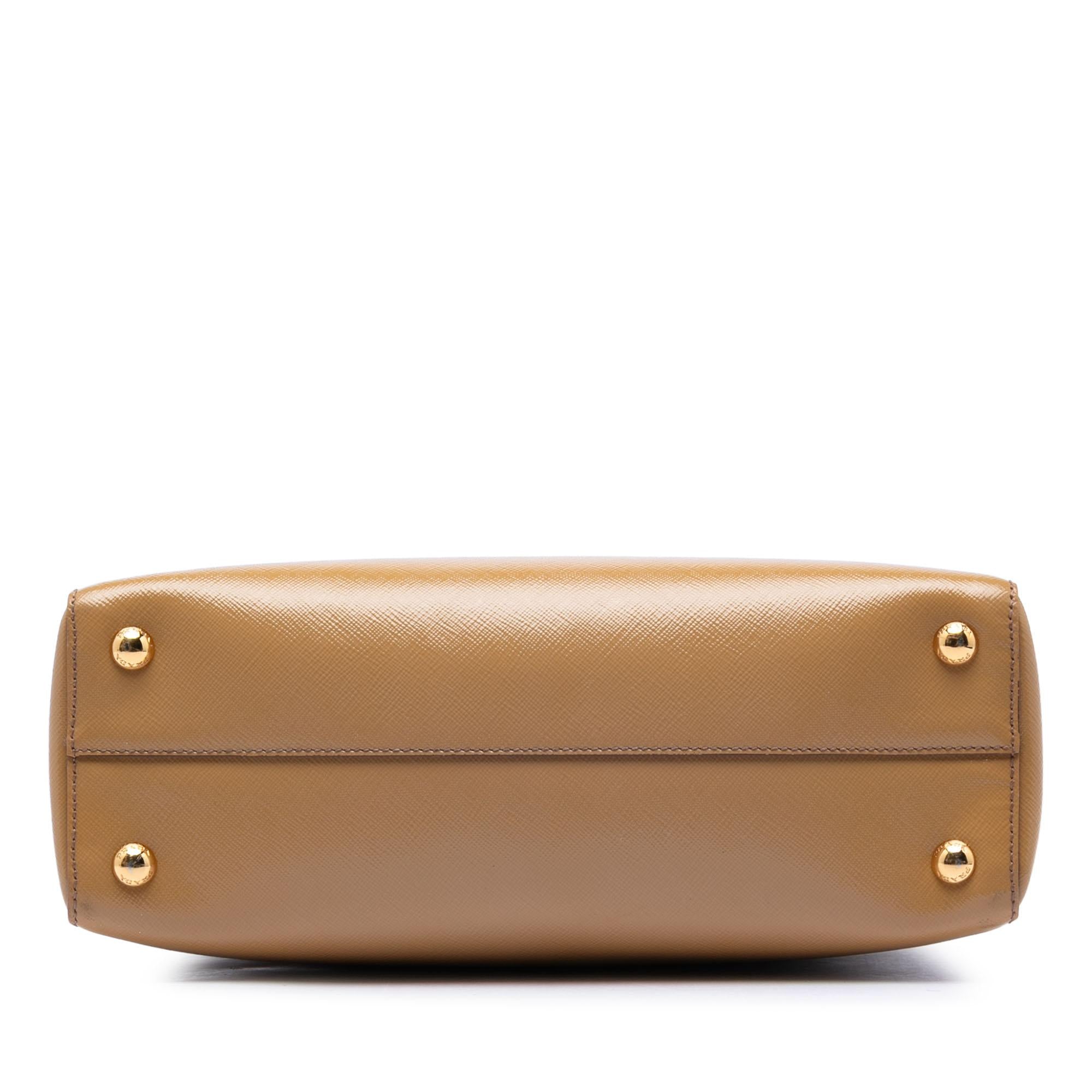 Prada Saffiano Vernice Parabole Satchel