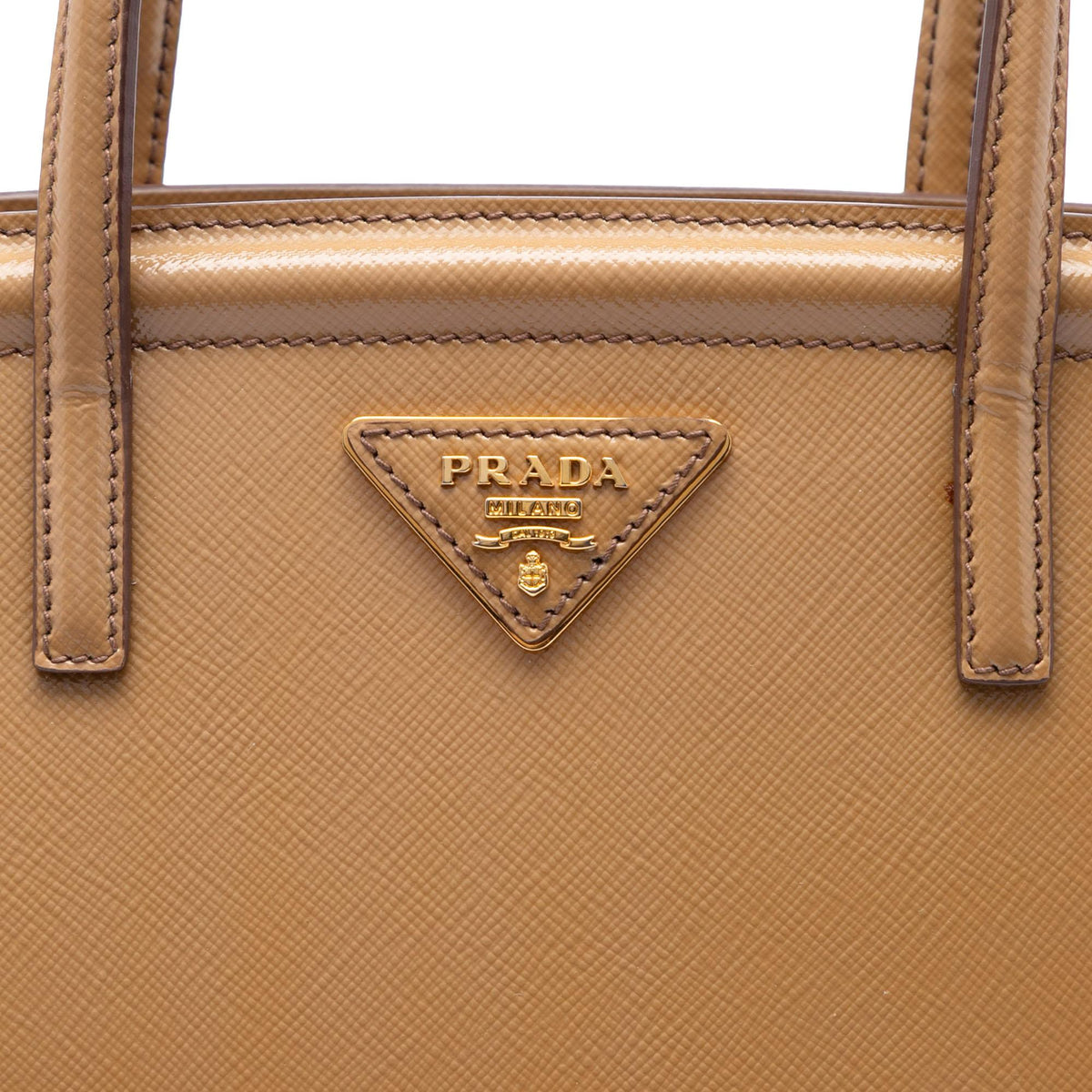 Prada Saffiano Vernice Parabole Satchel