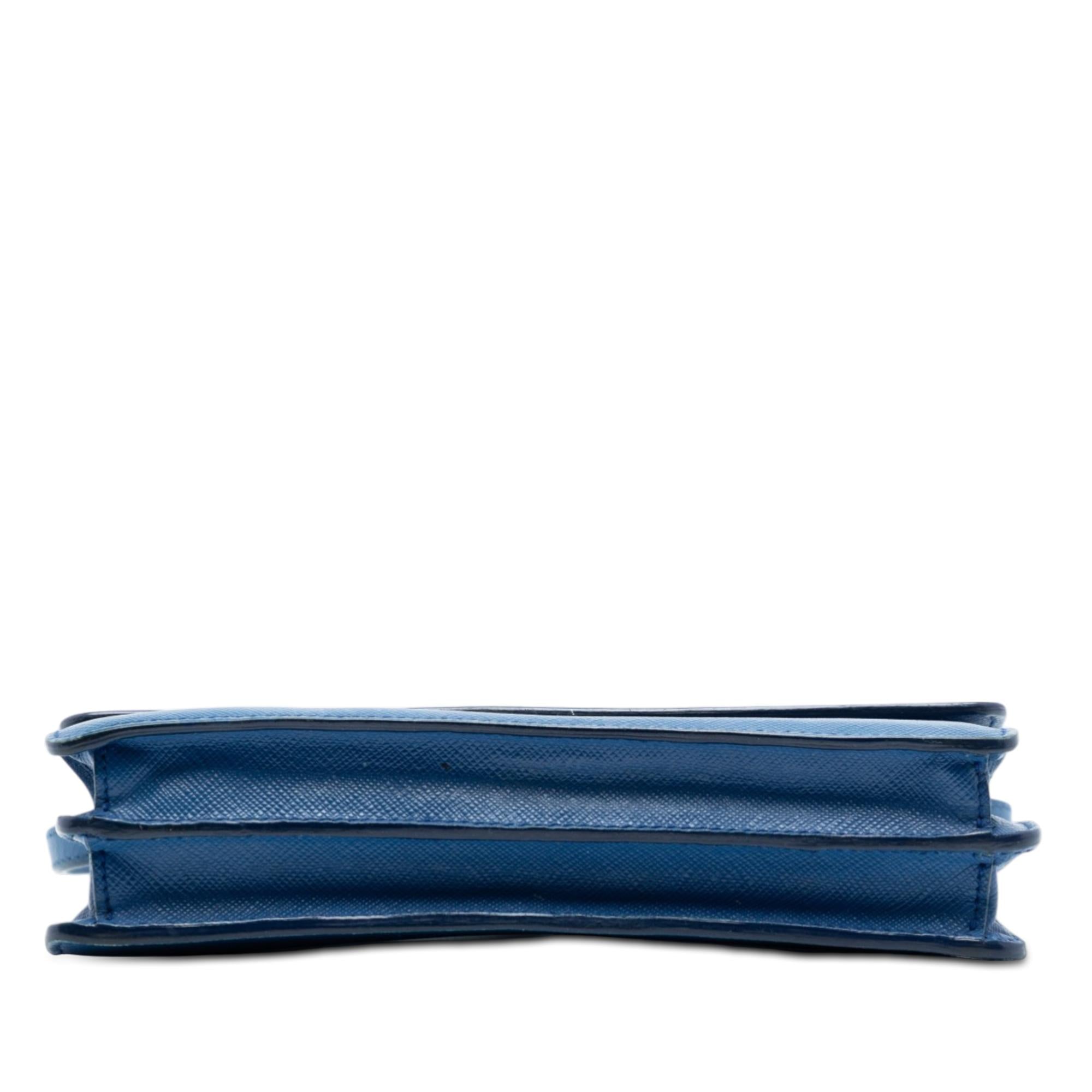 Prada Saffiano Wallet on Strap