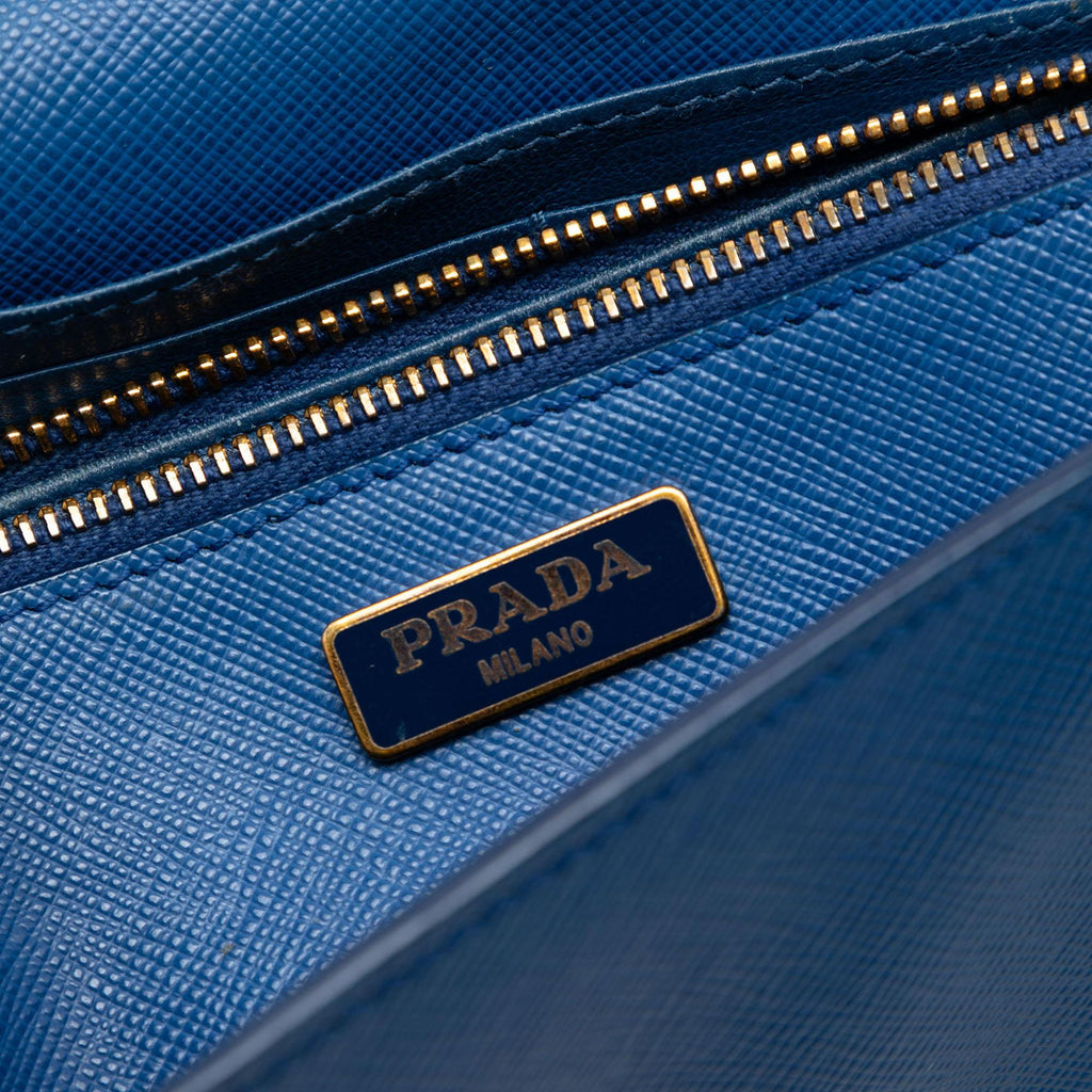 Prada Saffiano Wallet on Strap