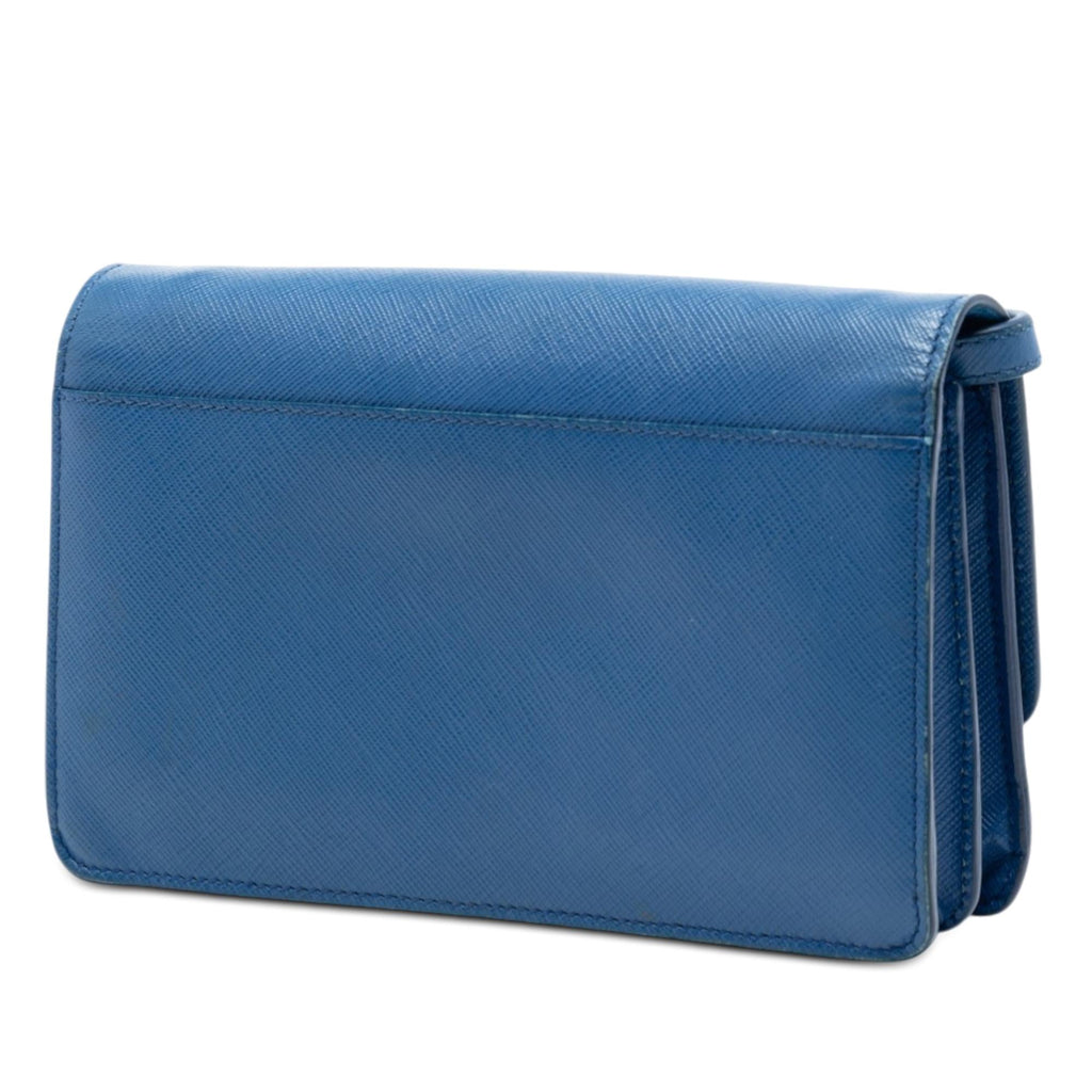 Prada Saffiano Wallet on Strap