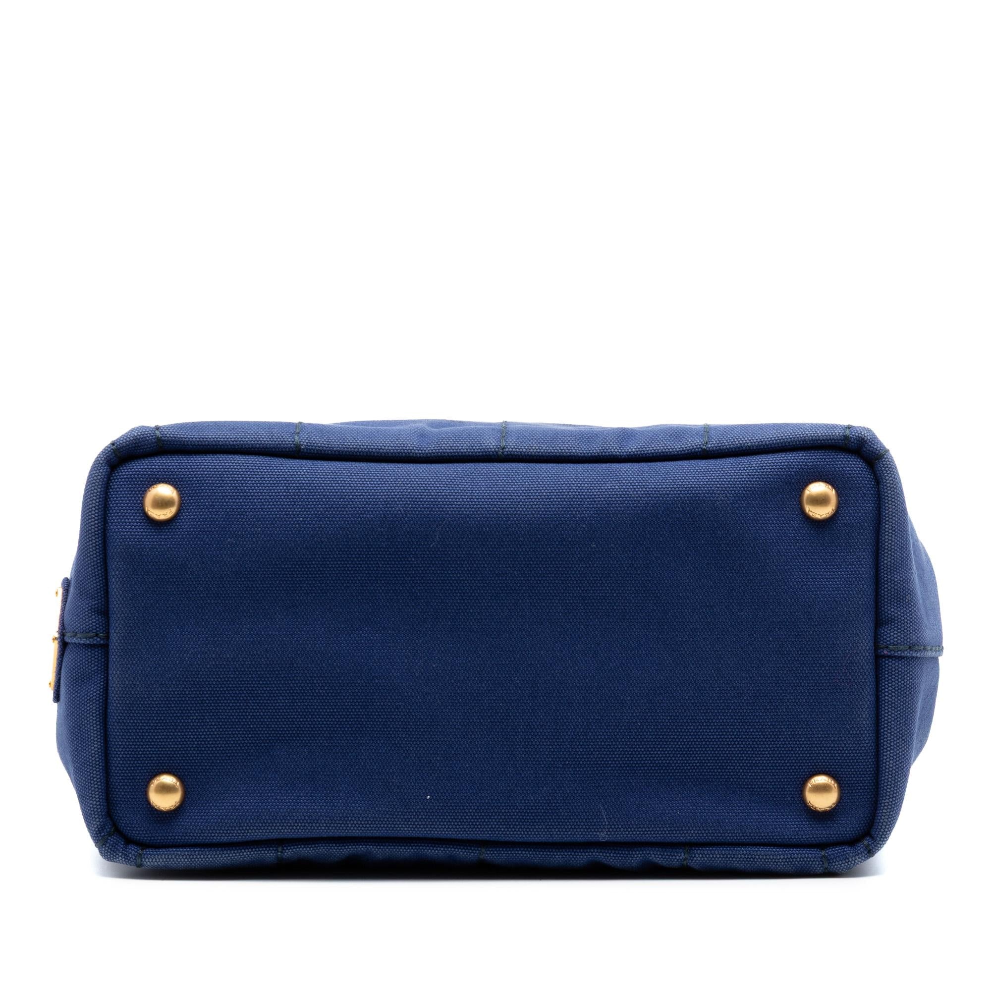 Prada Small Canvas Canapa Logo Satchel