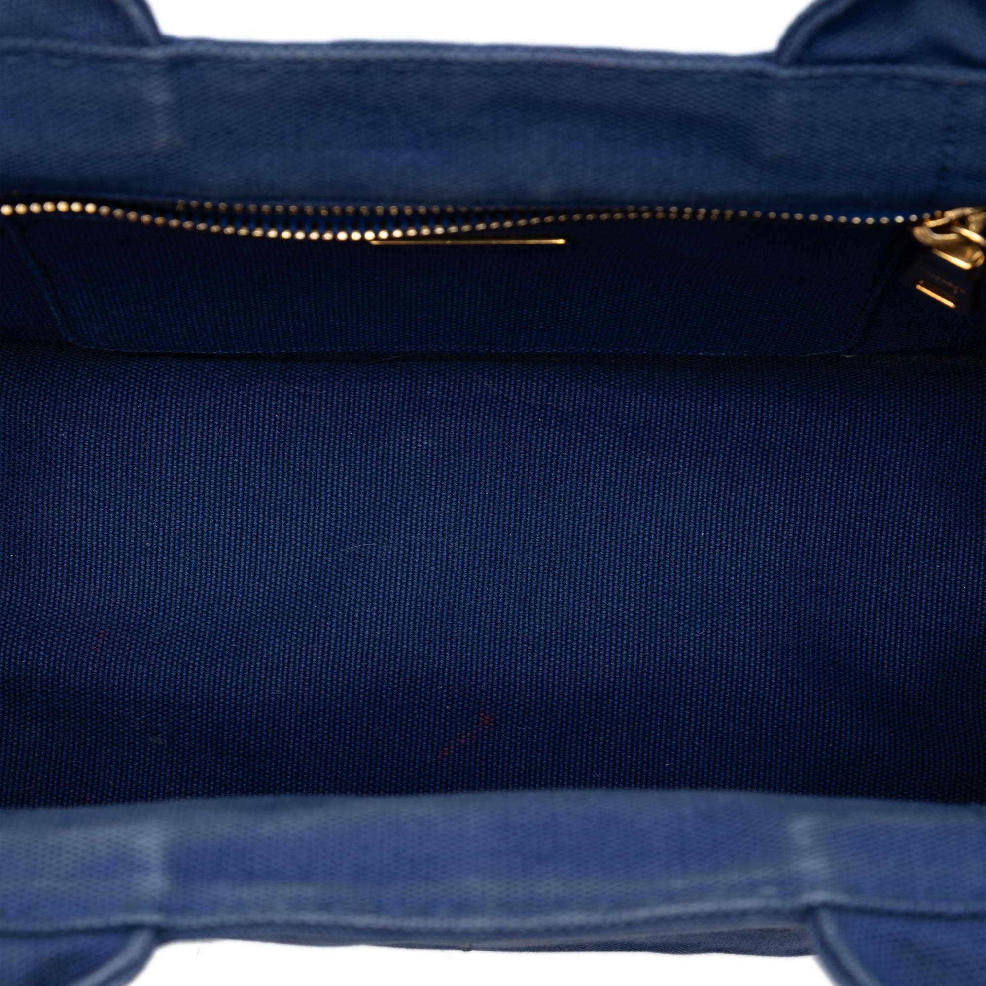 Prada Small Canvas Canapa Logo Satchel