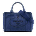 Prada Small Canvas Canapa Logo Satchel