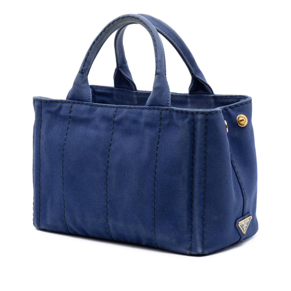 Prada Small Canvas Canapa Logo Satchel