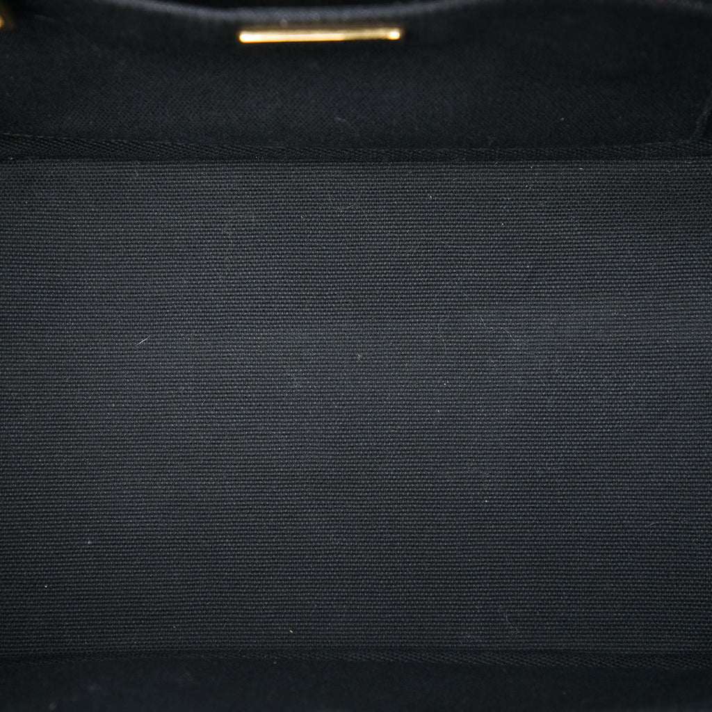 Prada Small Canvas Canapa Logo Stripes Satchel