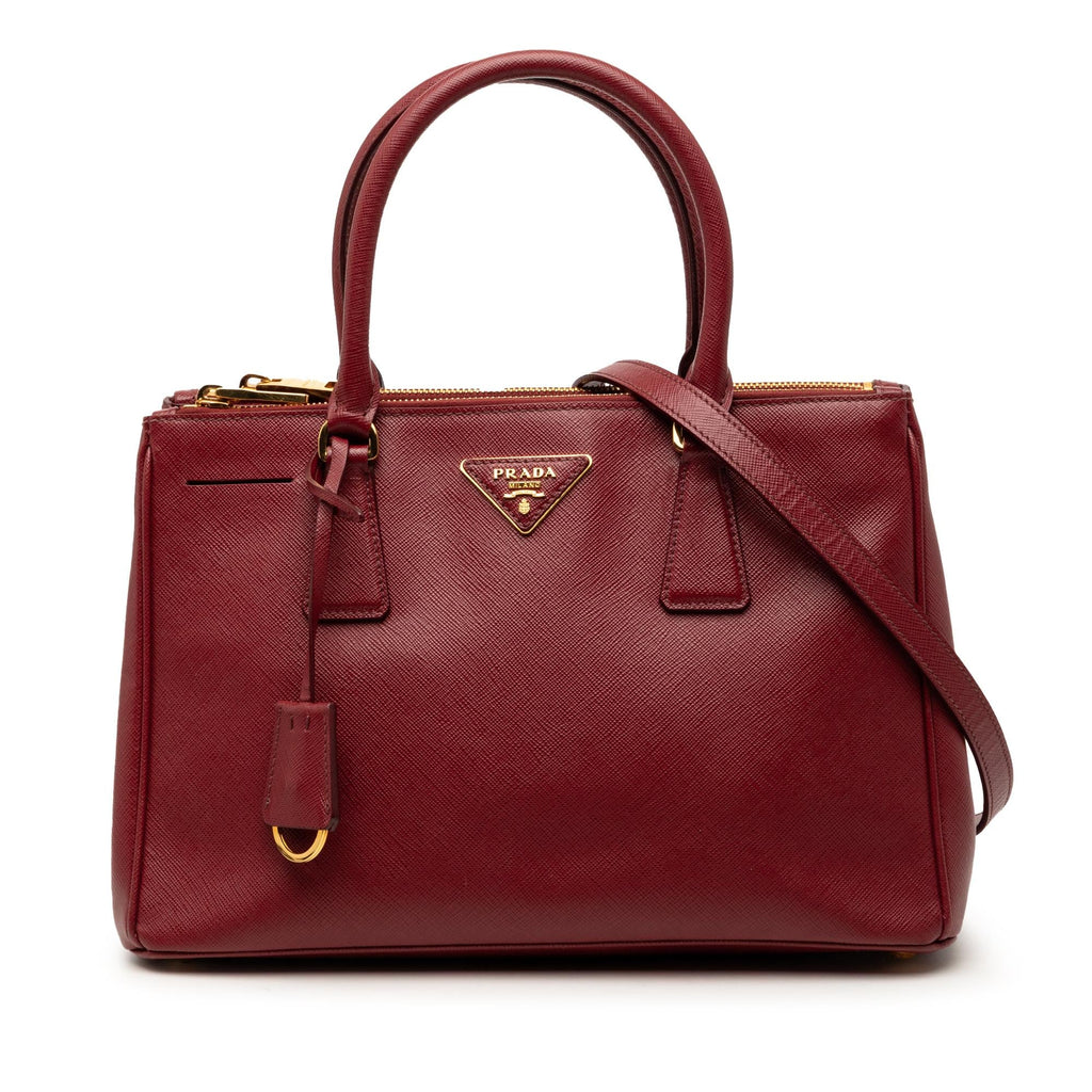 Prada Small Saffiano Lux Galleria Double Zip Satchel