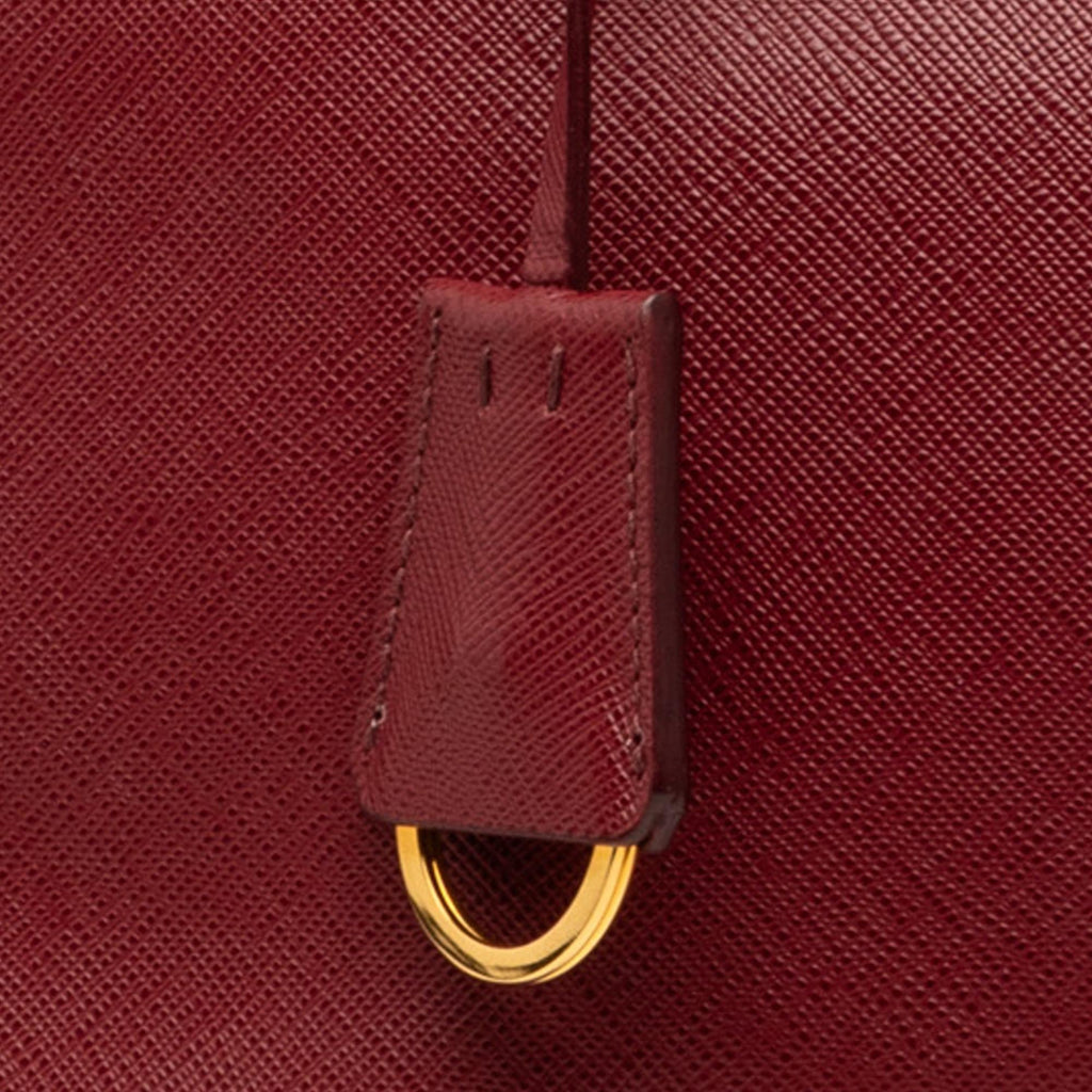 Prada Small Saffiano Lux Galleria Double Zip Satchel