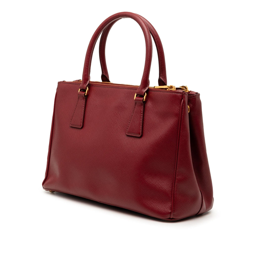 Prada Small Saffiano Lux Galleria Double Zip Satchel