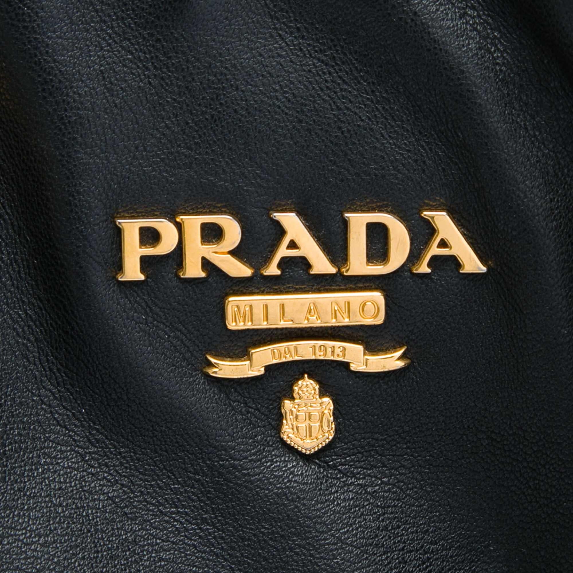 Prada Soft Calf Open Convertible Tote