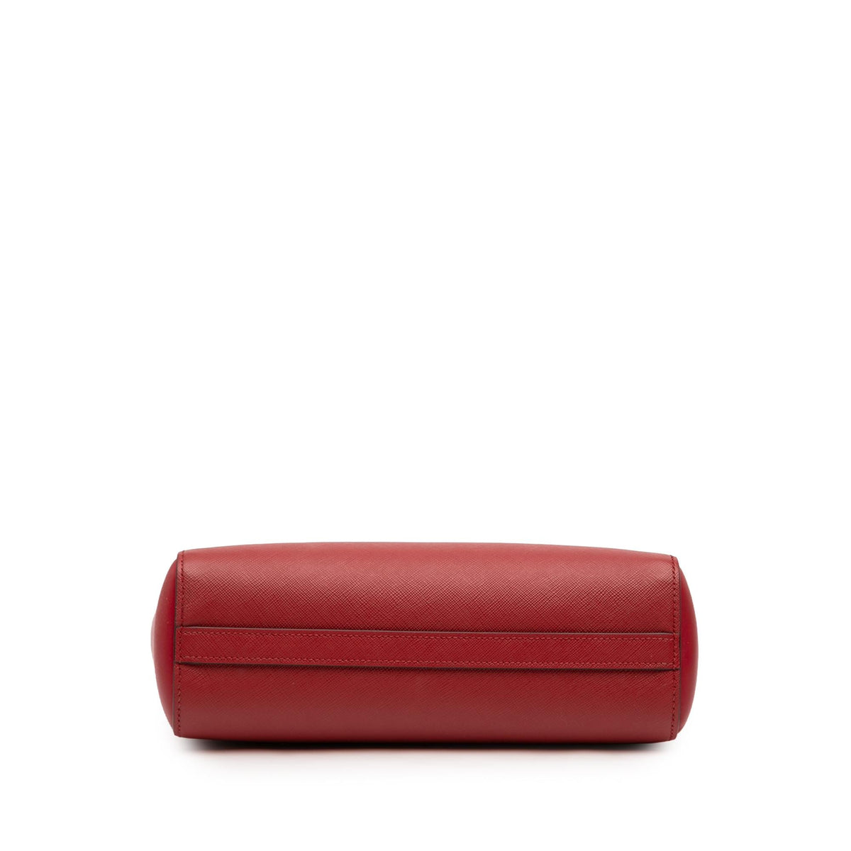 Prada Soft Calf Trimmed Saffiano Lux Zip Convertible Tote
