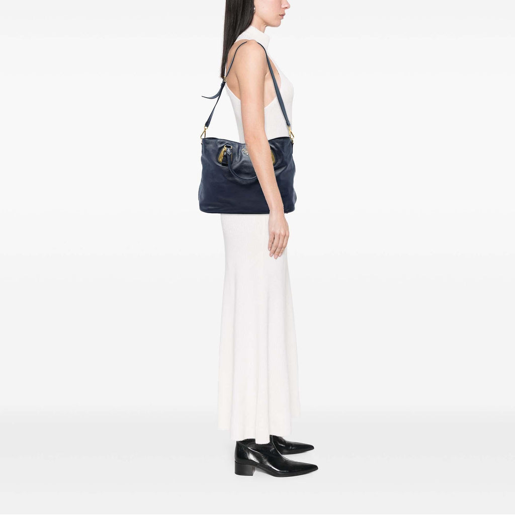 Prada Soft Calfskin Open Convertible Shopping Tote