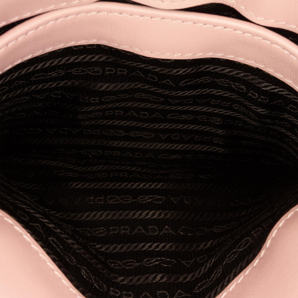 Prada Spazzolato Leather Cleo Flap Shoulder Bag