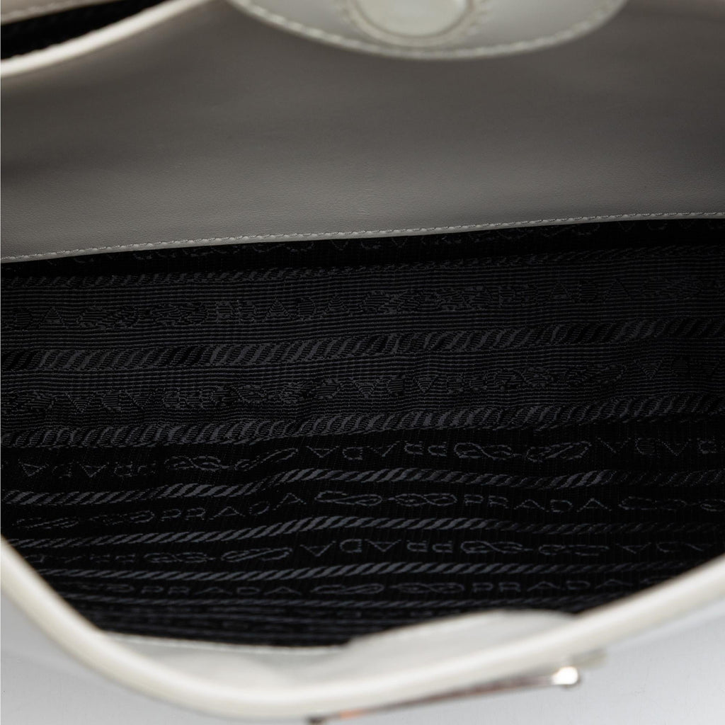 Prada Spazzolato Leather Cleo Shoulder Bag