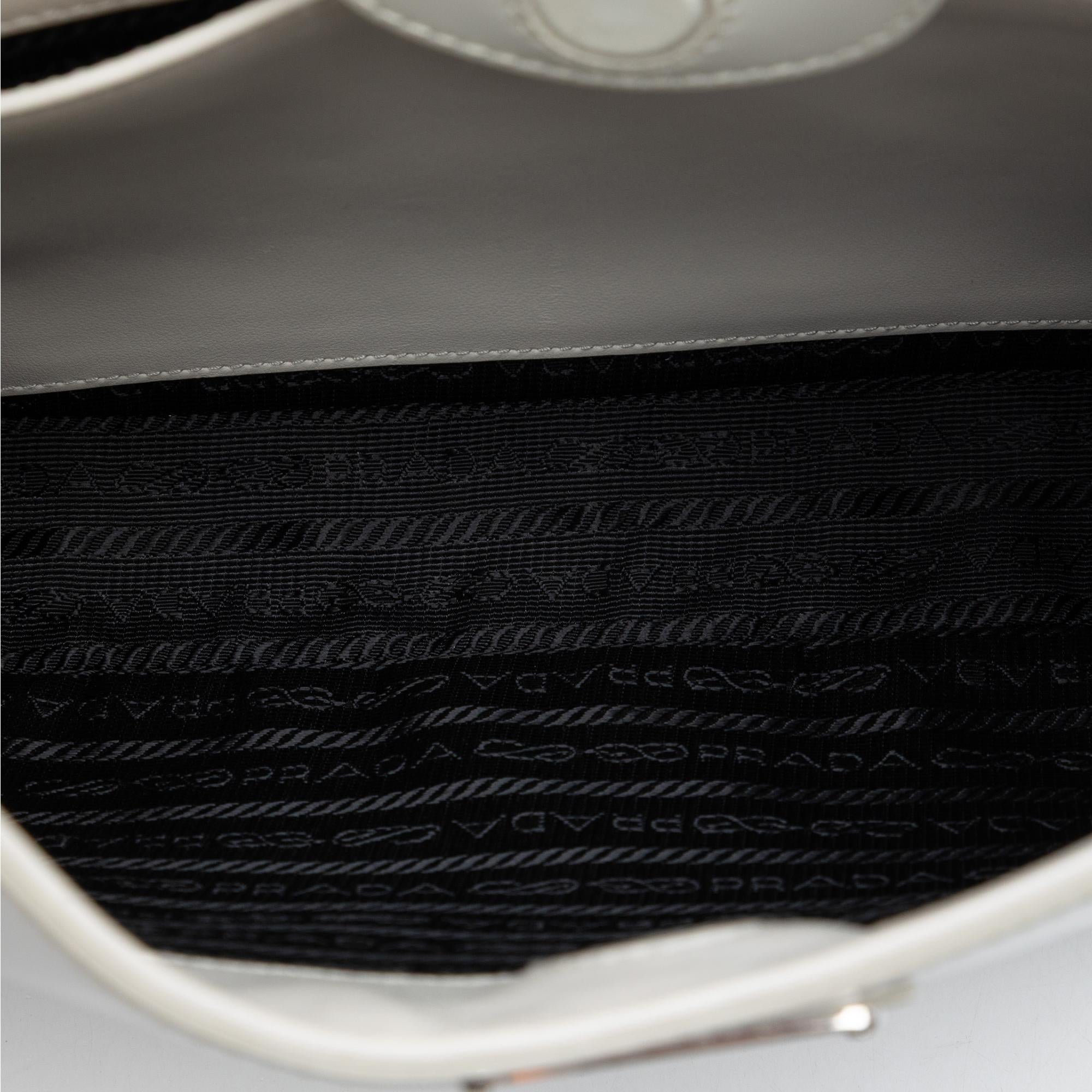 Prada Spazzolato Leather Cleo Shoulder Bag