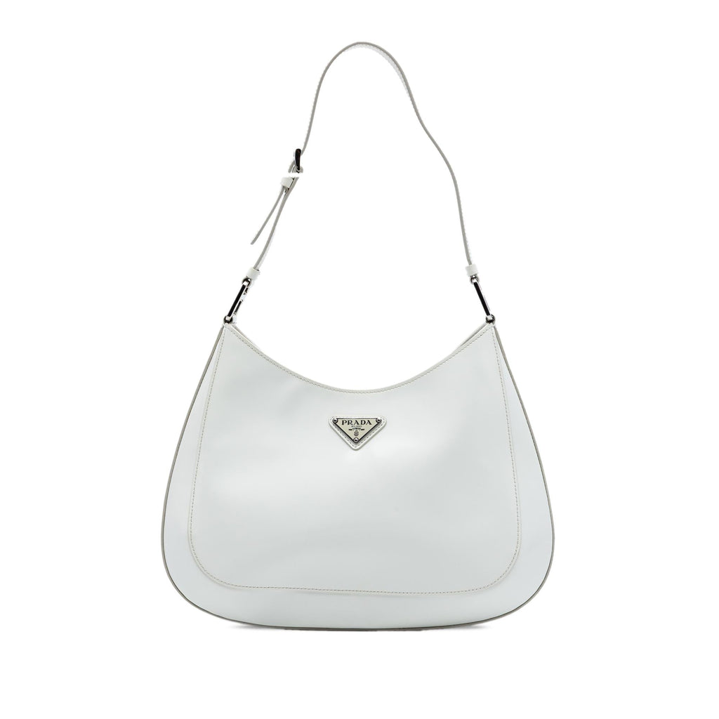 Prada Spazzolato Leather Cleo Shoulder Bag