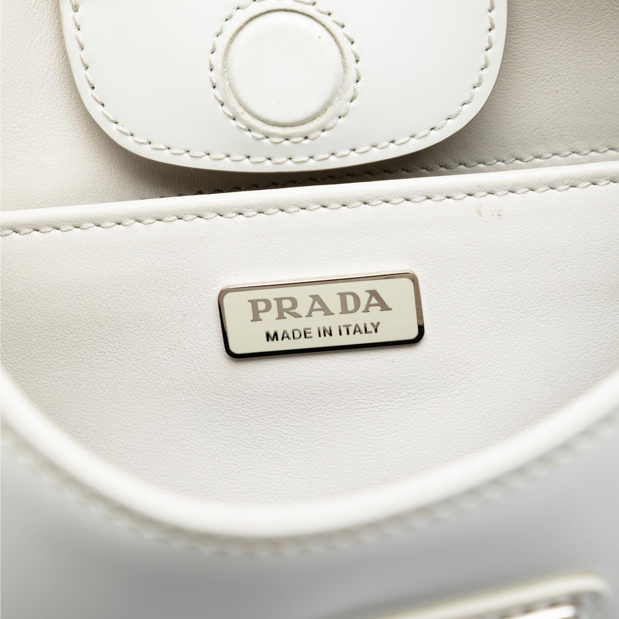 Prada Spazzolato Leather Cleo Shoulder Bag