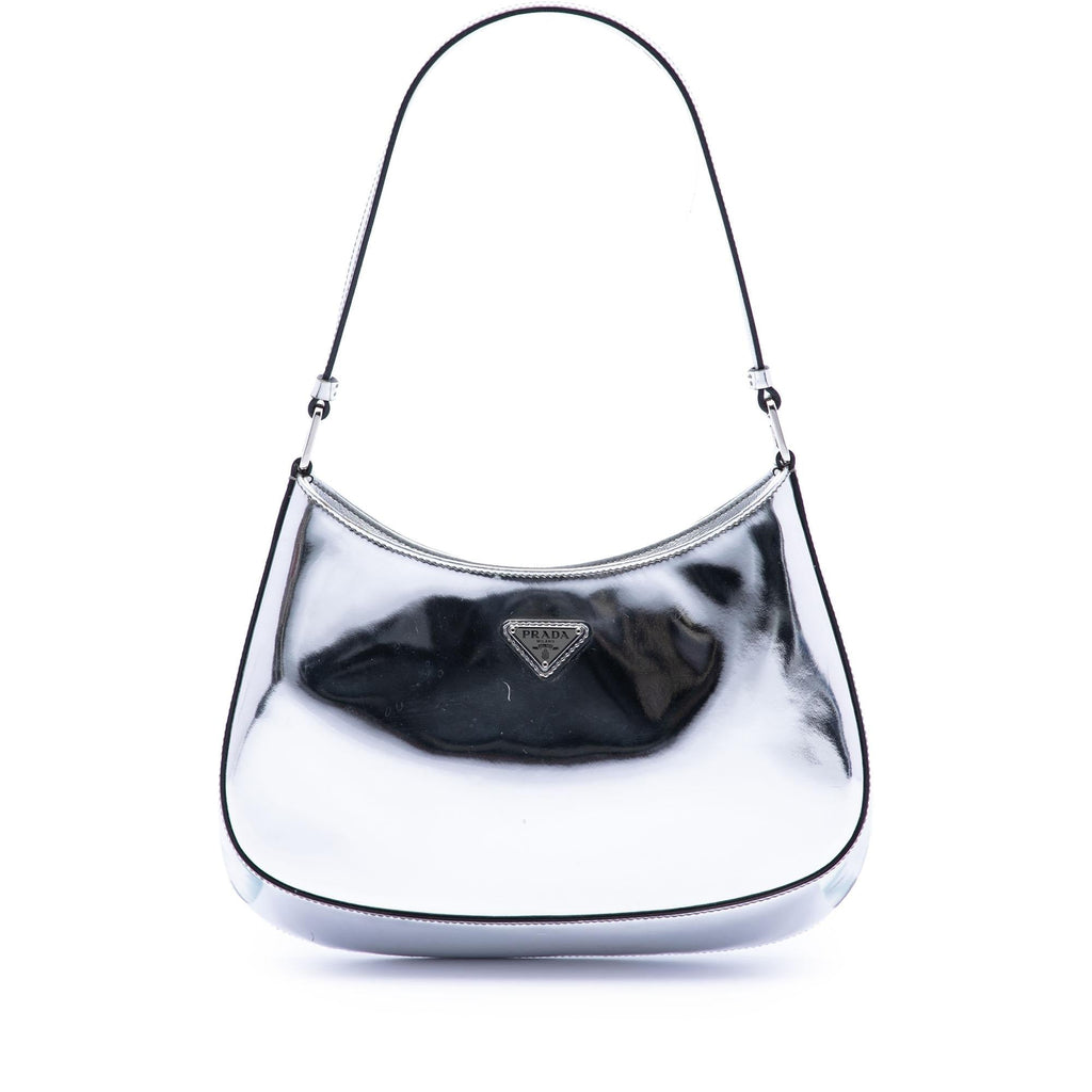 Prada Spazzolato Leather Cleo Shoulder Bag