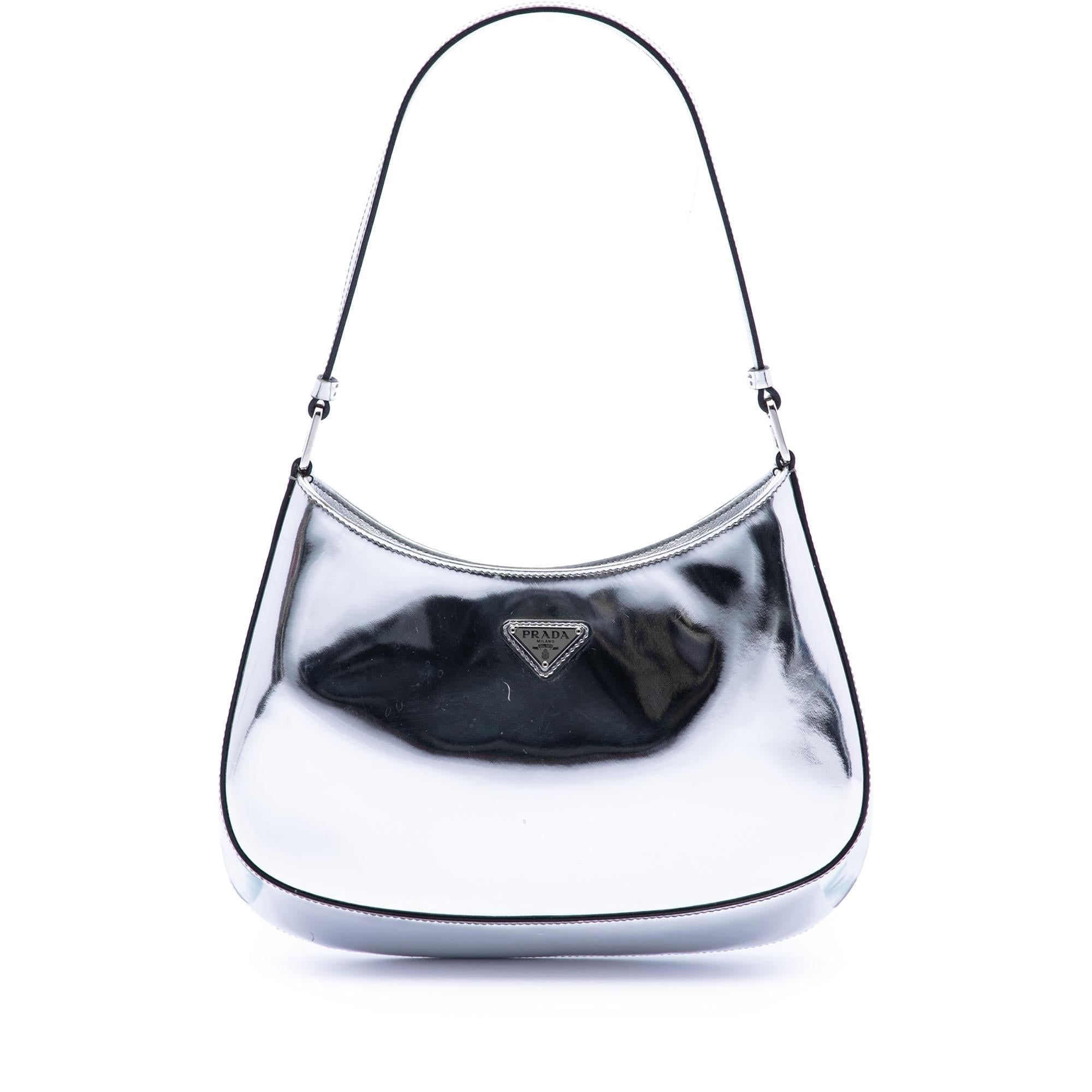 Prada Spazzolato Leather Cleo Shoulder Bag