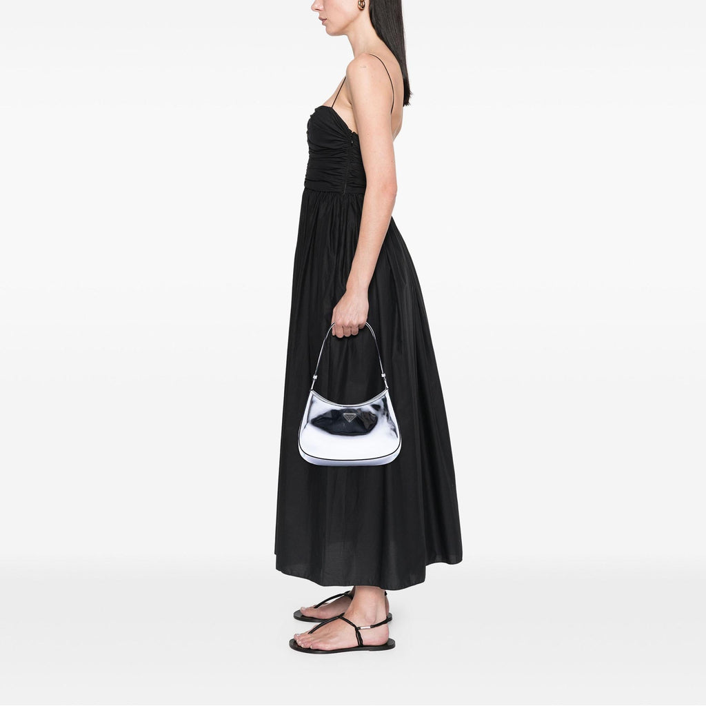 Prada Spazzolato Leather Cleo Shoulder Bag