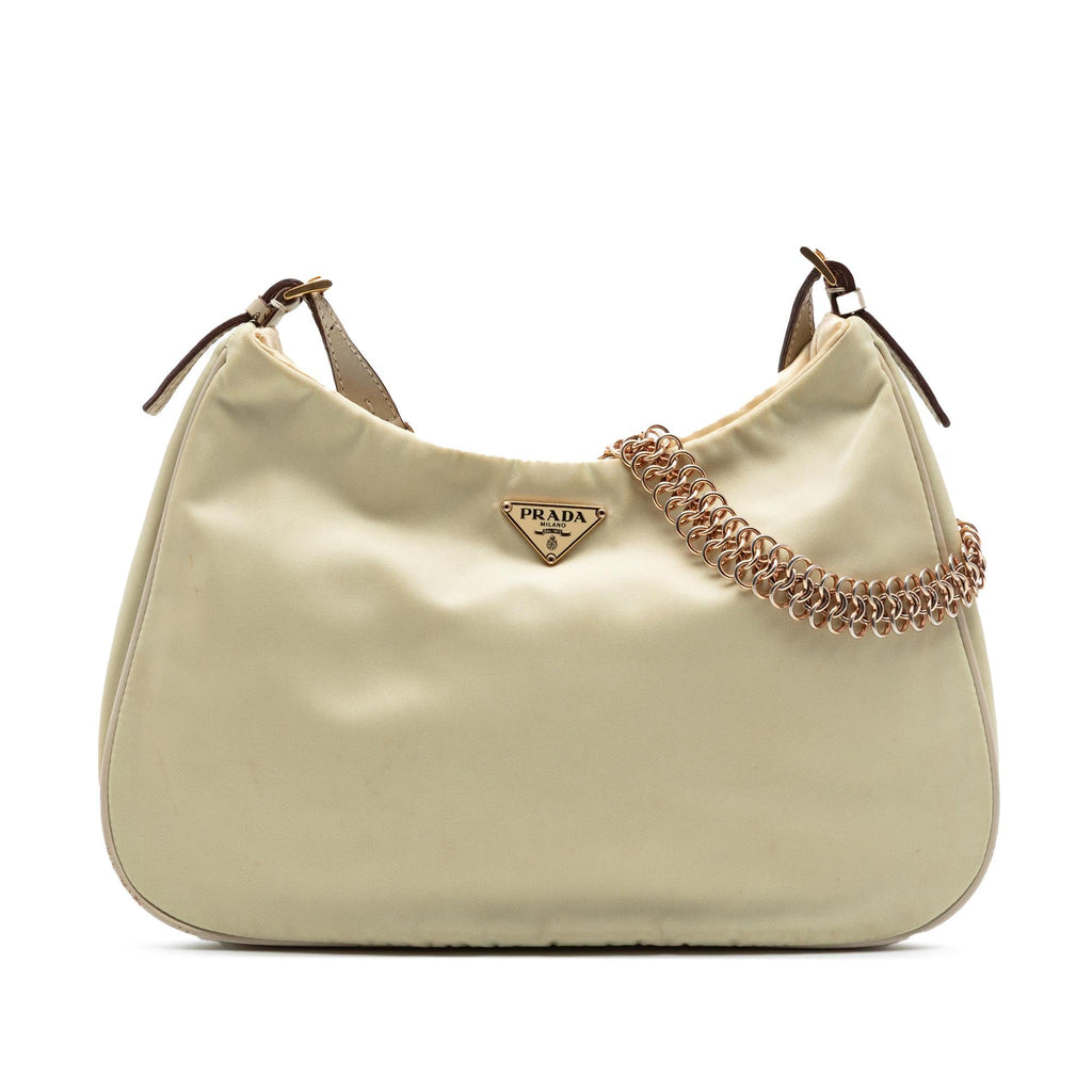 Prada Tessuto Chain Shoulder Bag