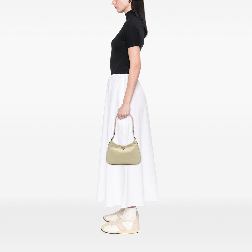 Prada Tessuto Chain Shoulder Bag
