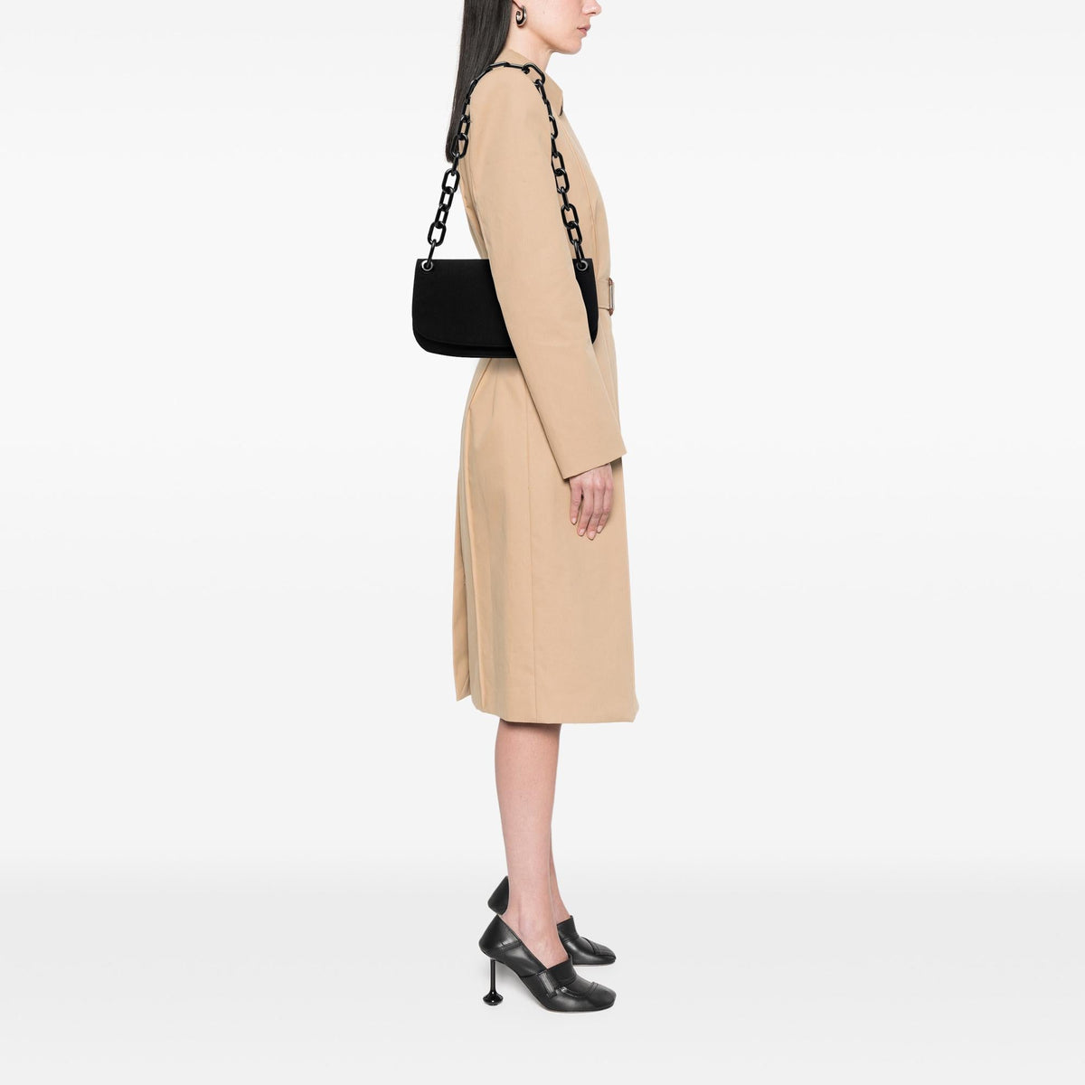 Prada Tessuto Swing Chain Shoulder Bag