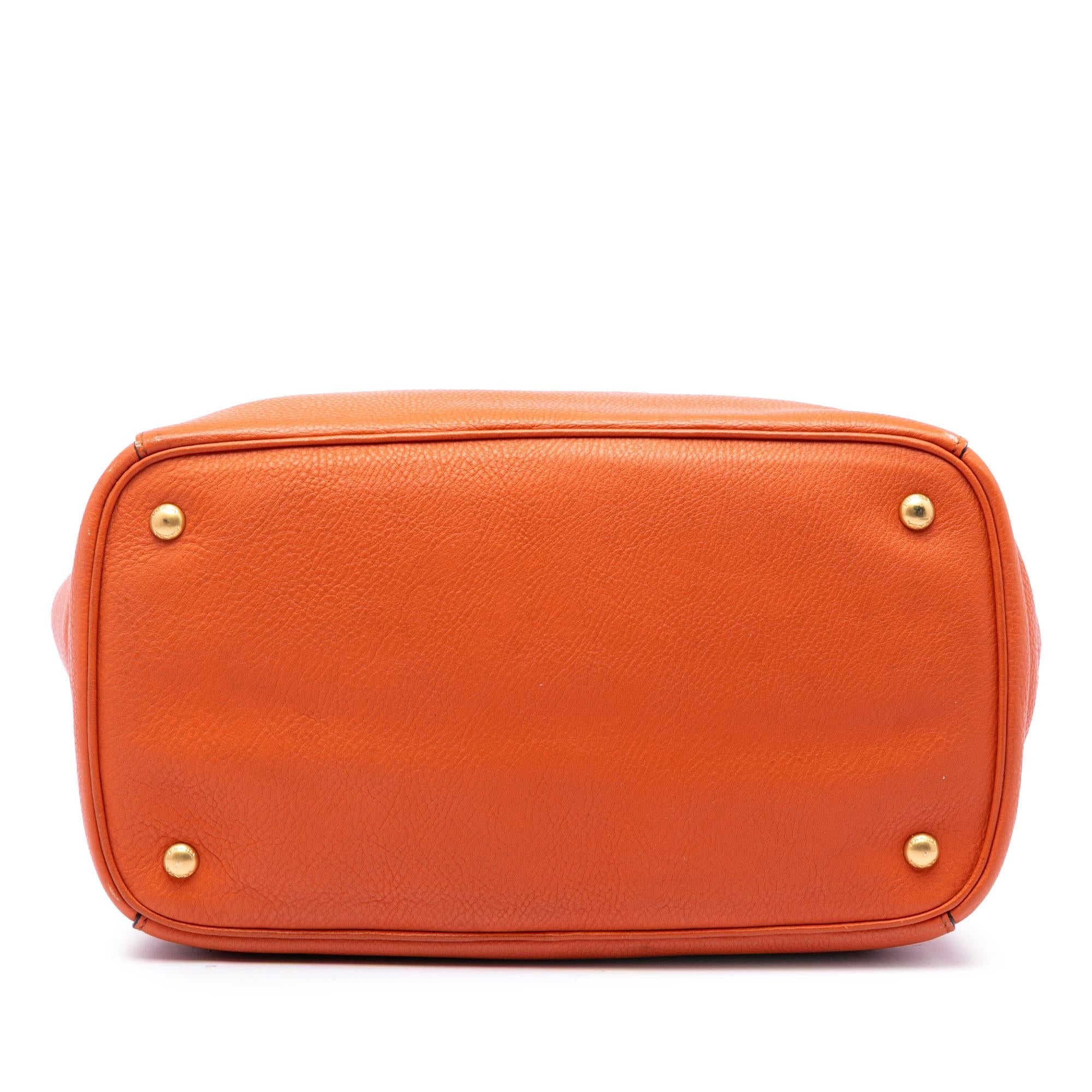 Prada Vitello Daino Open Convertible Tote
