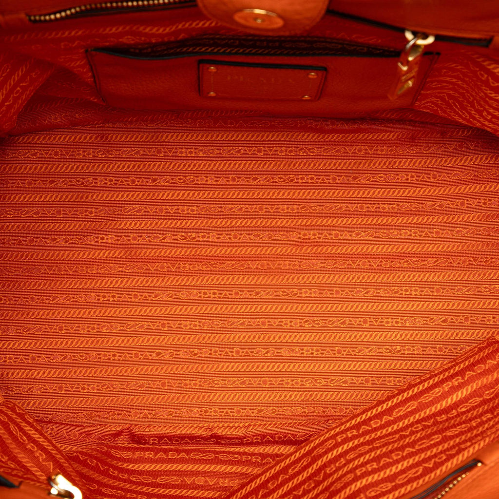 Prada Vitello Daino Open Convertible Tote