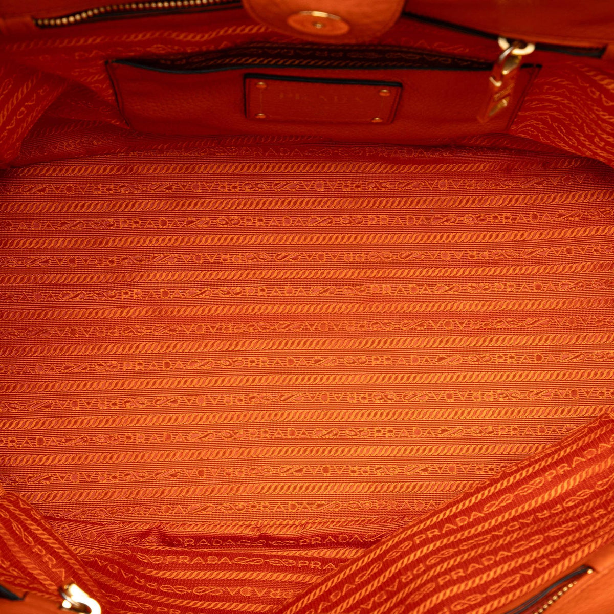 Prada Vitello Daino Open Convertible Tote