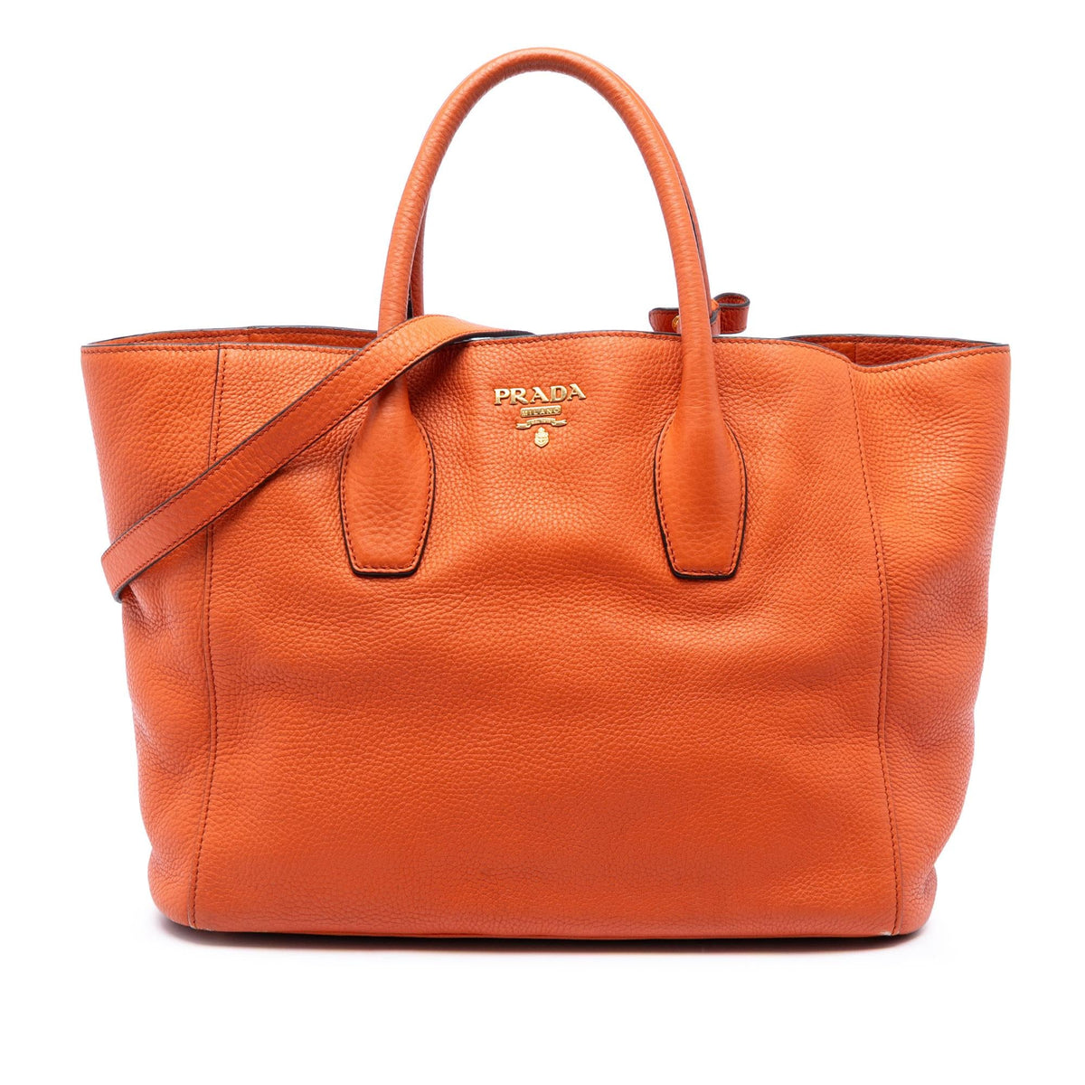 Prada Vitello Daino Open Convertible Tote