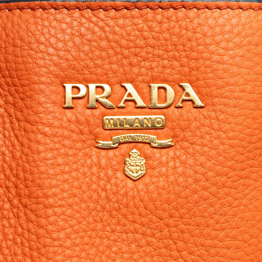 Prada Vitello Daino Open Convertible Tote