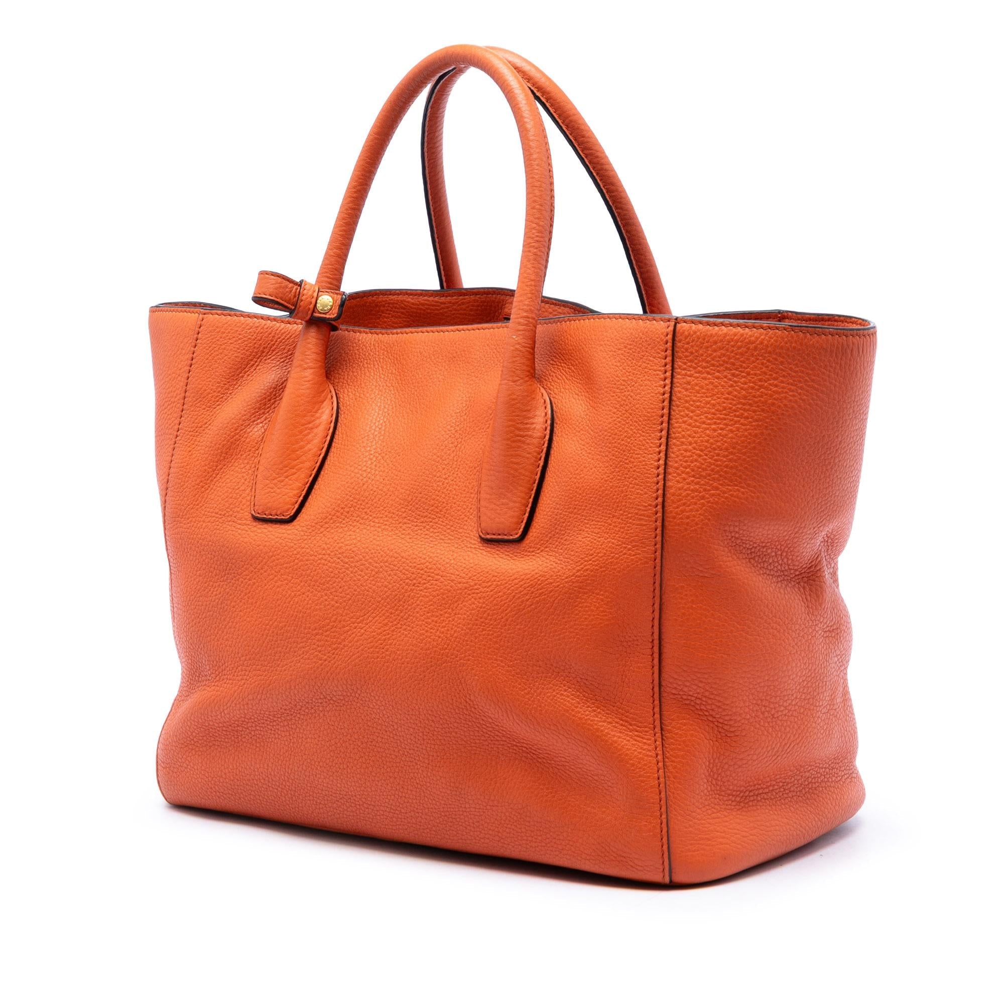 Prada Vitello Daino Open Convertible Tote