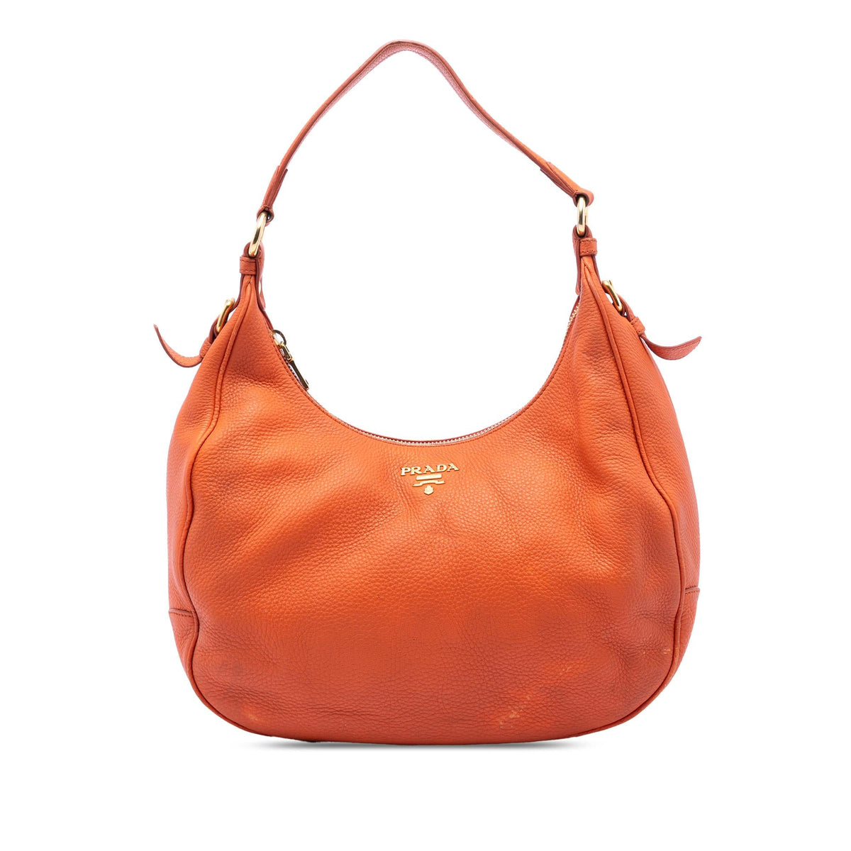 Prada Vitello Daino Zip Top Hobo
