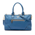 Prada Vitello Daino Zip Top Satchel