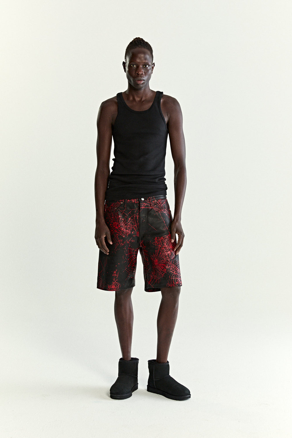 V2 WEB LEATHER SHORT