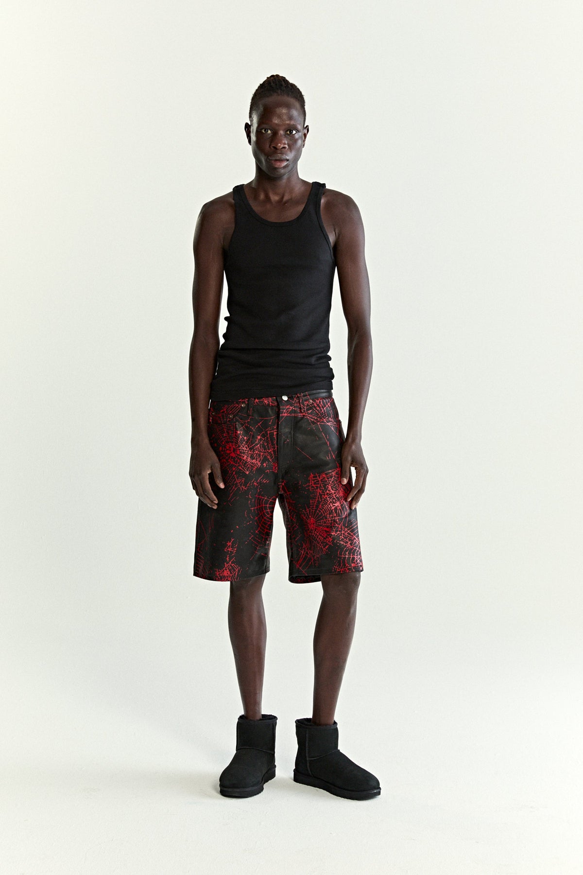 V2 WEB LEATHER SHORT