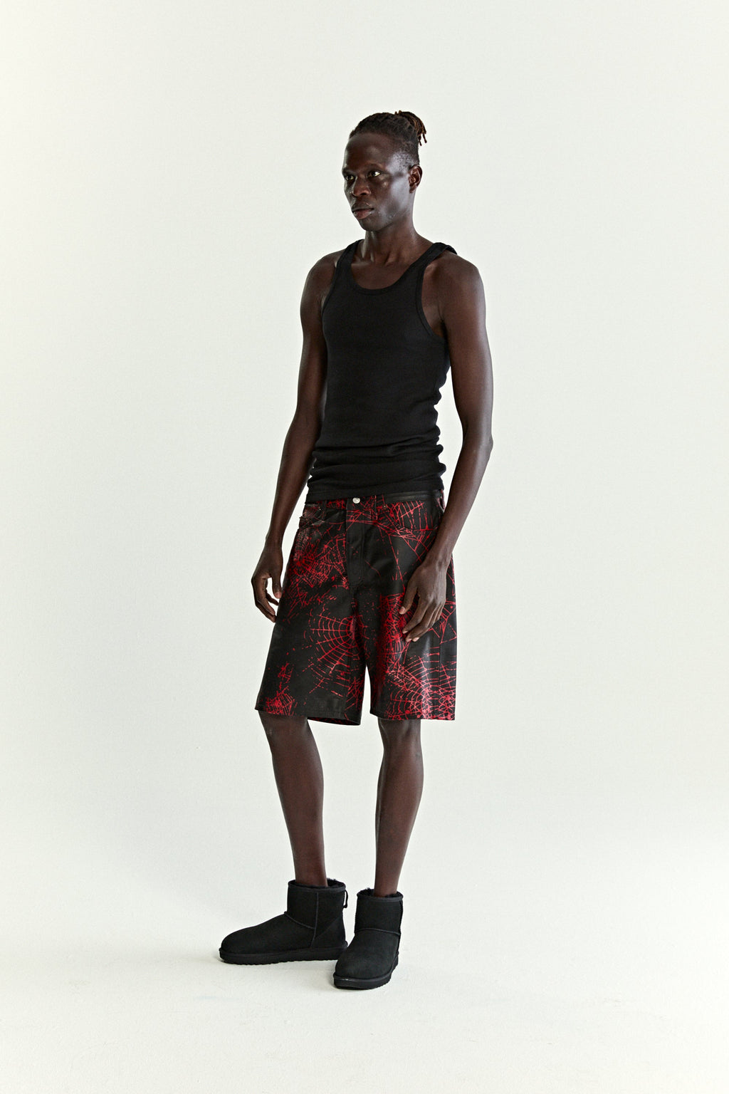 V2 WEB LEATHER SHORT