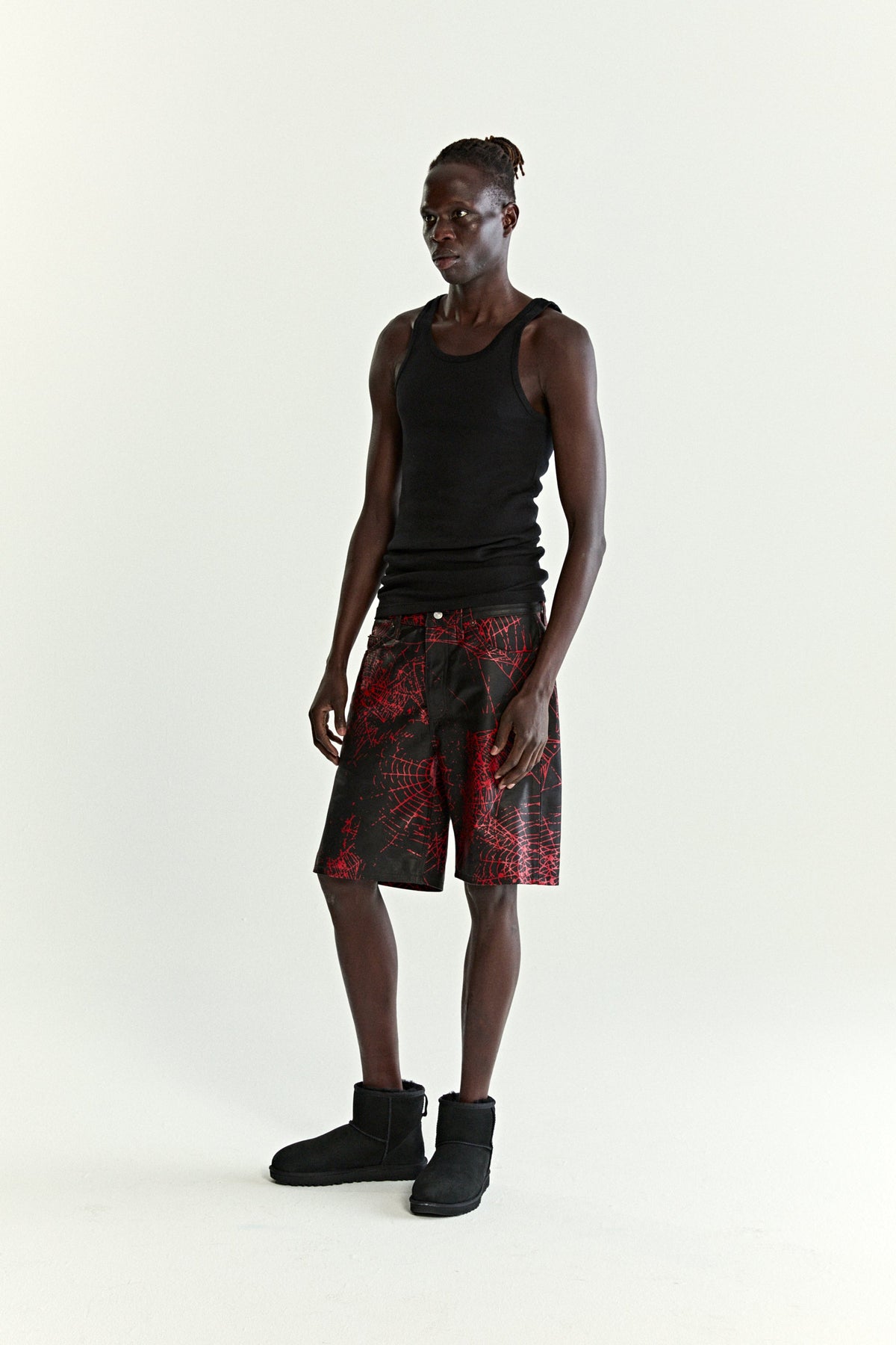 V2 WEB LEATHER SHORT