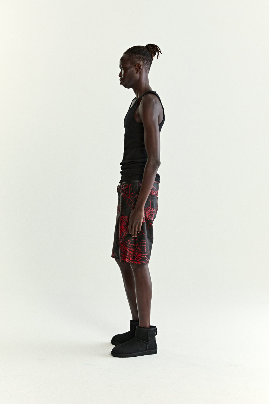 V2 WEB LEATHER SHORT