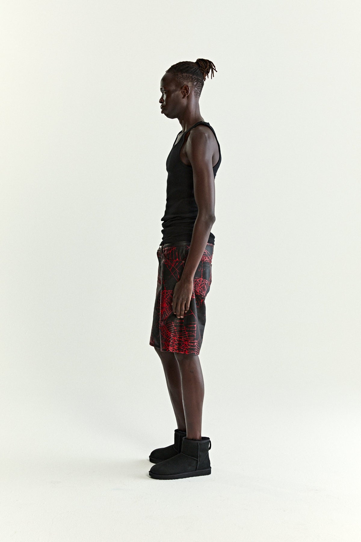 V2 WEB LEATHER SHORT