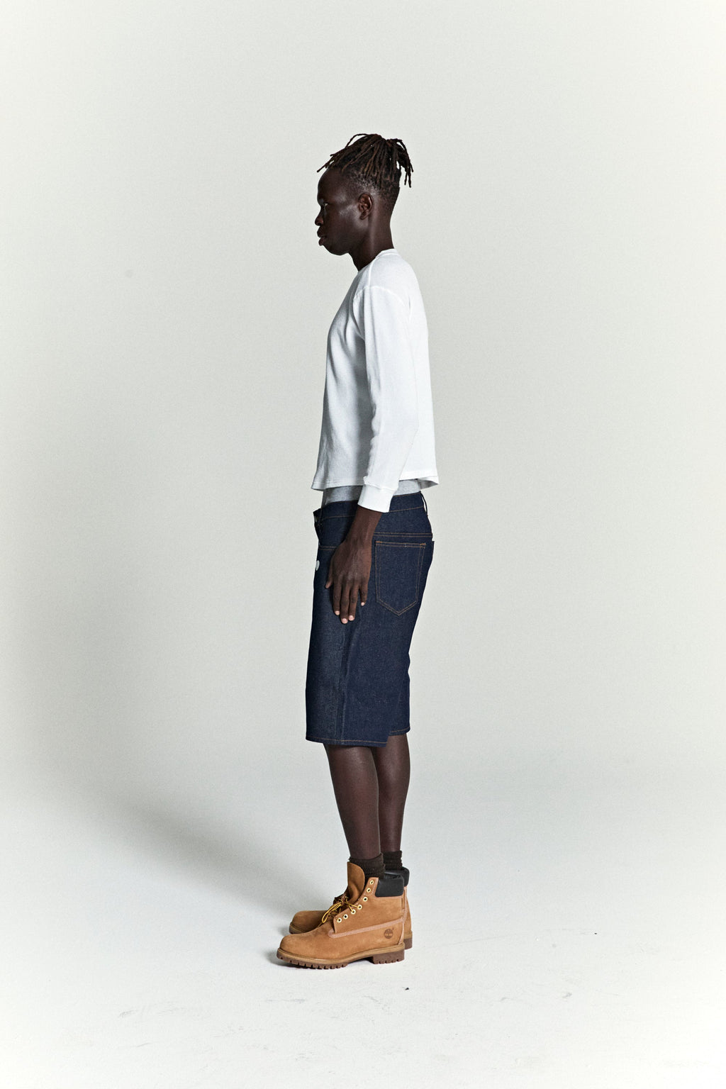 V3 LOGO DENIM SHORT