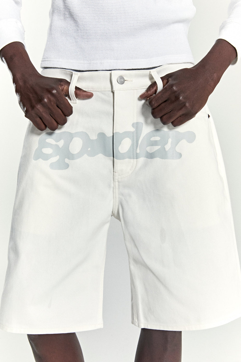 V3 LOGO DENIM SHORT