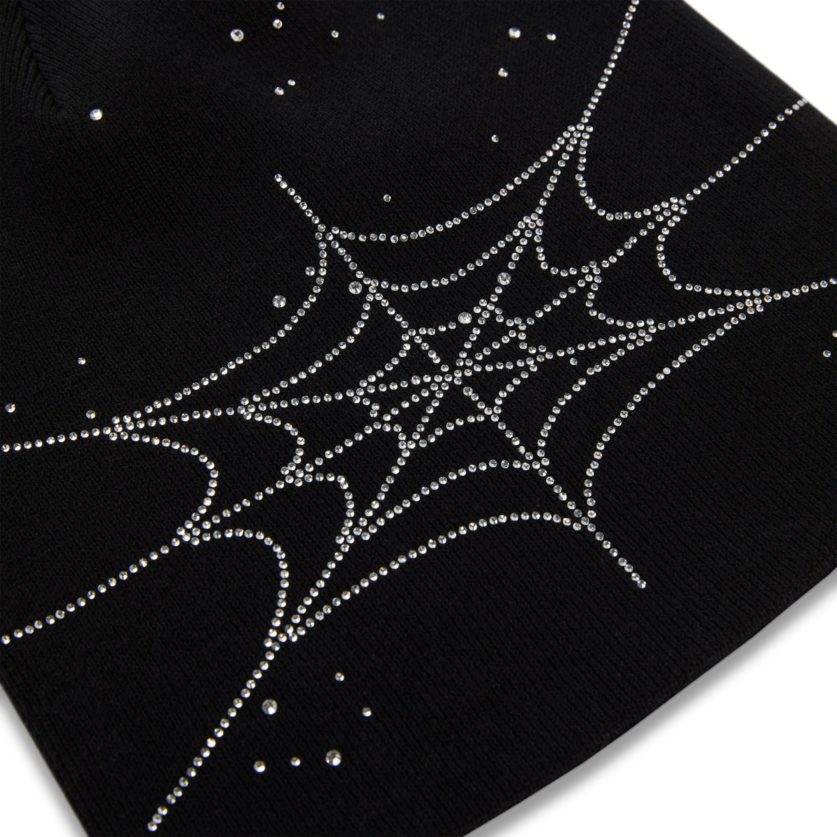 RHINESTONE SILK SKULLY