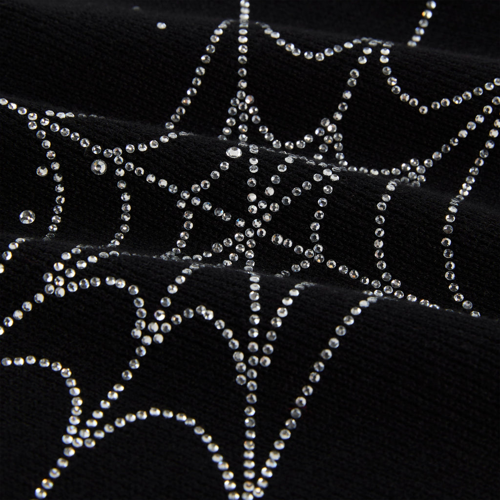 RHINESTONE SILK SKULLY